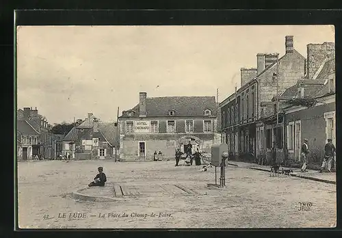 AK Le Lude, Hotel Chignard, La Place du Champ-de-Foire