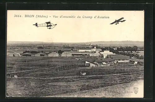 AK Bron, vue d'ensemble du Champ d'Aviation