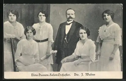 AK Elite-Damen-Salon-Orchester, Direktion J. Walter