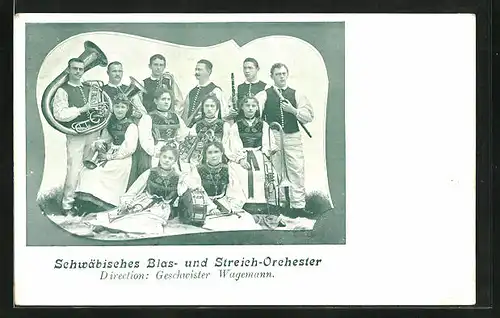AK Trachtenkapelle, Schwäbisches Blas- und Streich-Orchester von Geschwister Wagemann