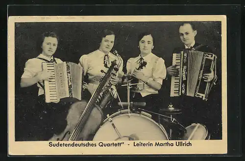 AK Sudetendeutsches Quartett von Martha Ullrich, Musiker