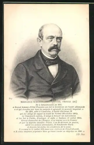 AK Otto, Prince de Bismarck-Schonhausen