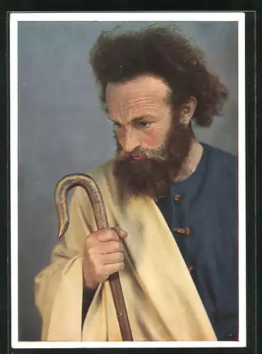 AK Oberammergau, Jubiläums-Passionsspiele 1934, Petrus, Darsteller: Mayr Hubert