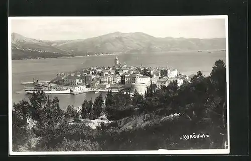 AK Korcula, Panoramablick auf die Halbinsel