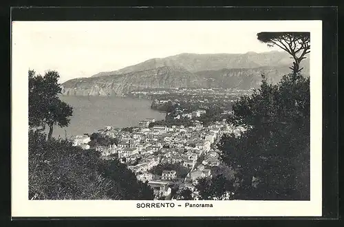 AK Sorrento, Panorama der Stadt