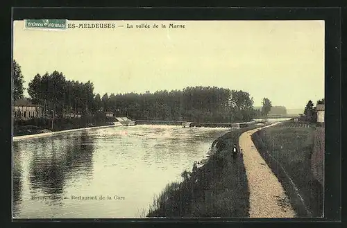 AK Isles-les-Meldeuses, La vallée de la Marne