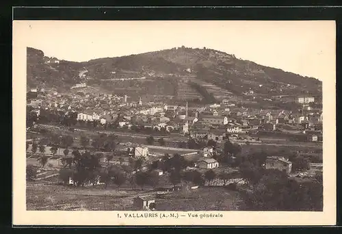 AK Vallauris, Vue générale