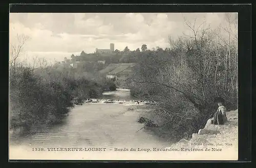 AK Villeneuve-Loubet, Bords du Loup