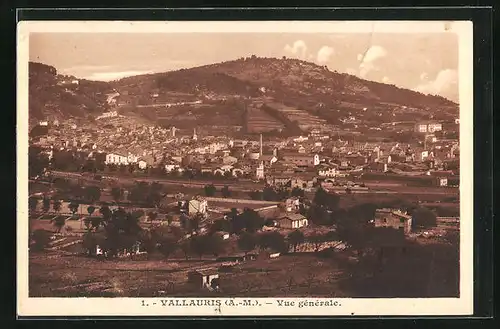 AK Vallauris, Vue générale