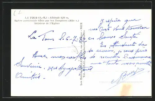 AK La Tour, Eglise paroissale..., Kirche