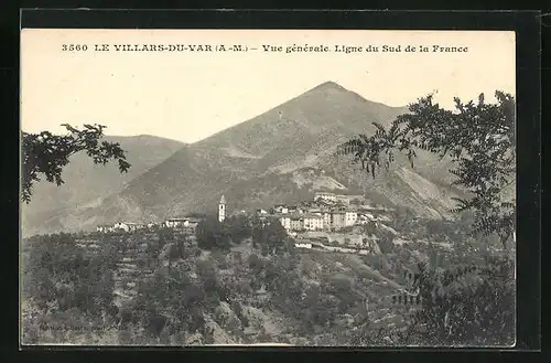 AK Villars-du-Var, Totalansicht der Ortschaft