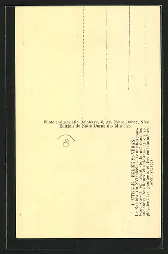 AK Utelle, Eglise St-Véran, Le Narthex du XVIe Siècle