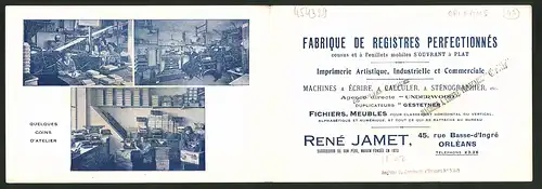 Klapp-AK Orléans, Fabrique René Jamet, 45 rue Basse-d`Ingré