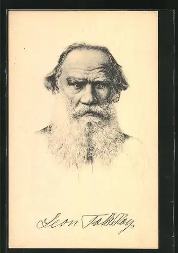 Künstler-AK Graf Leo Tolstoi, Russischer Schriftsteller