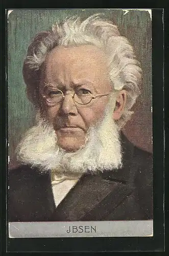 Künstler-AK Portrait von Henrik Ibsen