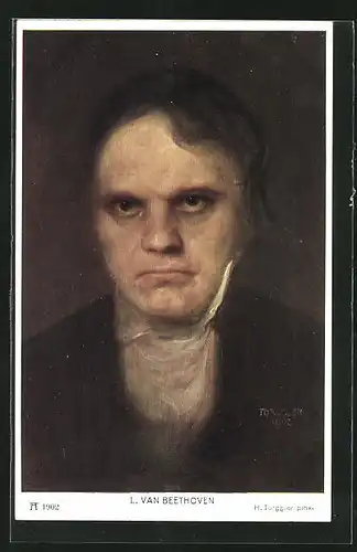 AK Portrait von Ludwig van Beethoven, Komponist