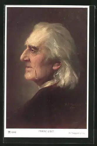 AK Portrait von Franz Liszt, Komponist