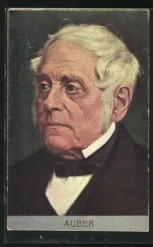 AK Portrait von Daniel-Francois-Esprit Auber, Komponist