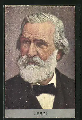 AK Portrait von Giuseppe Verdi, Komponist