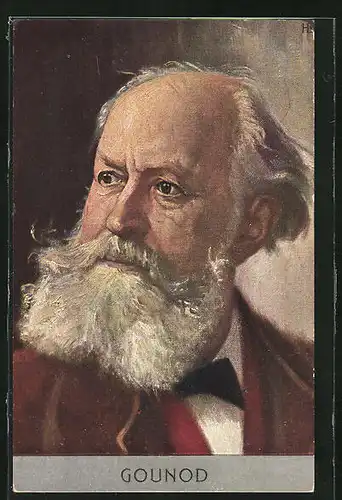 Künstler-AK Komponist Gounod im Portrait