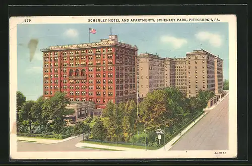 AK Pittsburgh, PA, Hotel Schenley and Apartments, Schenley Park