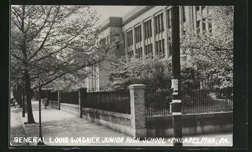 Foto-AK Philadelphia, PA, General Louis Wagner Junior High School