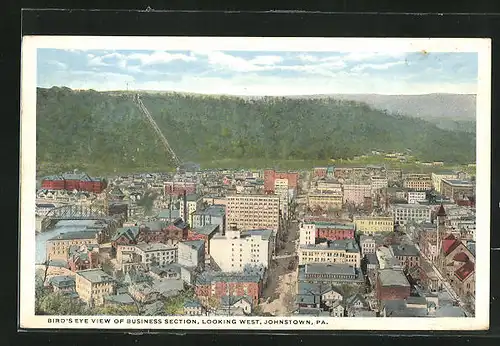 AK Johnstown, PA, Business Section Birds Eye View