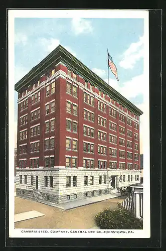 AK Johnstown, PA, Cambria Steel Company, General Office