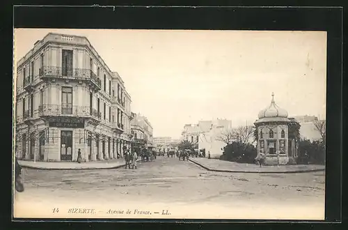AK Bizerte, Comptois National d`Escompte de paris en Avenue de France