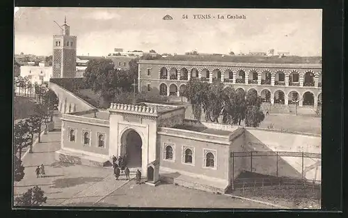 AK Tunis, Vue sur la Casbah