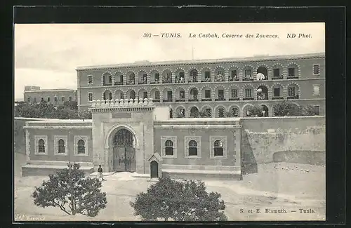 AK Tunis, la Casbah, Caserne des Zouaves