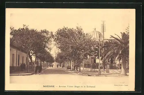 AK Sousse, Avenue Victor Hugo et le Tribunal