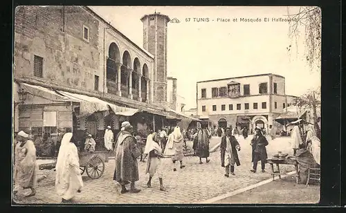 AK Tunis, Place et Mosquée El Halfaouine