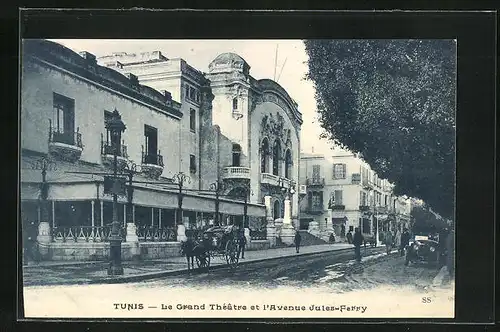 AK Tunis, Le Grand Théâtre et l`Avenue Jules-Ferry