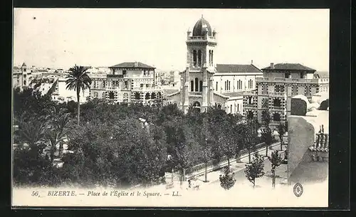 AK Bizerte, Place de l'Église et le Square