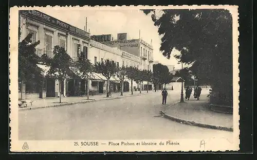 AK Sousse, Place Pichon et librairie du Phénix