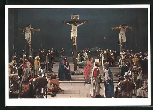 AK Oberammergau, Passionsspiele 1934 - Kreuzigung