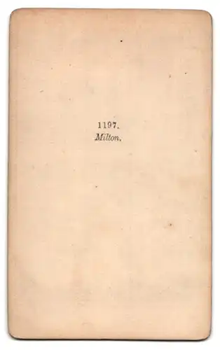 Fotografie Portrait des Dichters John Milton