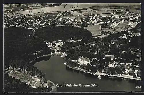 AK Malente-Gremsmühlen, Kellersee und Dieksee vom Flugzeug aus