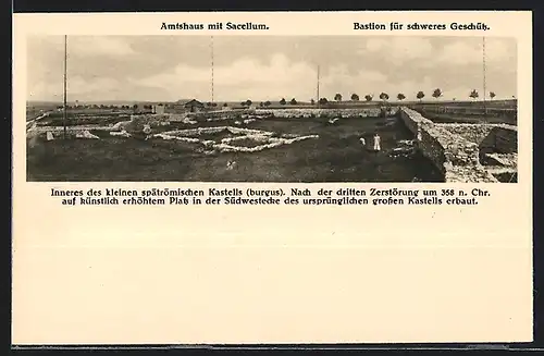 AK Eining a. d. Donau, Römer-Kastell Abusina