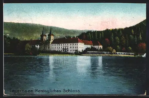 AK Tegernsee, Blick auf das Herzogliche Schloss