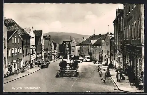 AK Waldkirchen in Ndb., auf dem Stadtplatz