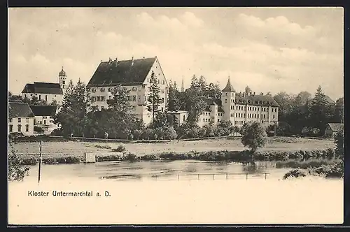 AK Untermarchtal a. D., Blick zum Kloster