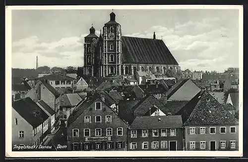 AK Ingolstadt an der Donau, Blick zum Dom