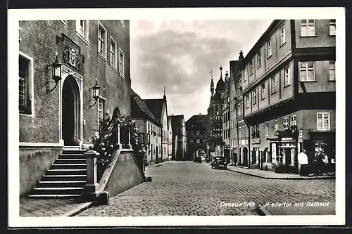 AK Donauwörth, Riedertor mit Rathaus