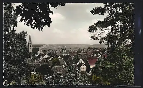 AK Saulgau in Württ., Gesamtansicht mit der Kirche