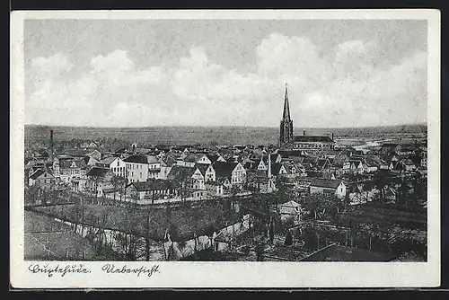 AK Buxtehude, Totalansicht mit der Kirche