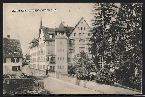 AK Untermarchtal, Blick auf Kloster