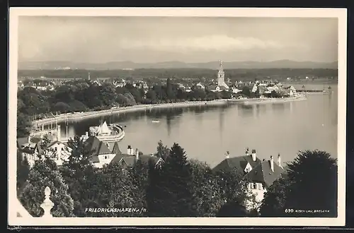 AK Friedrichshafen, Blick zum Ort