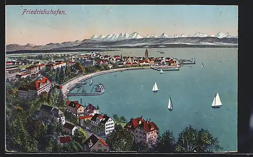AK Friedrichshafen am Bodensee, Gesamtansicht
